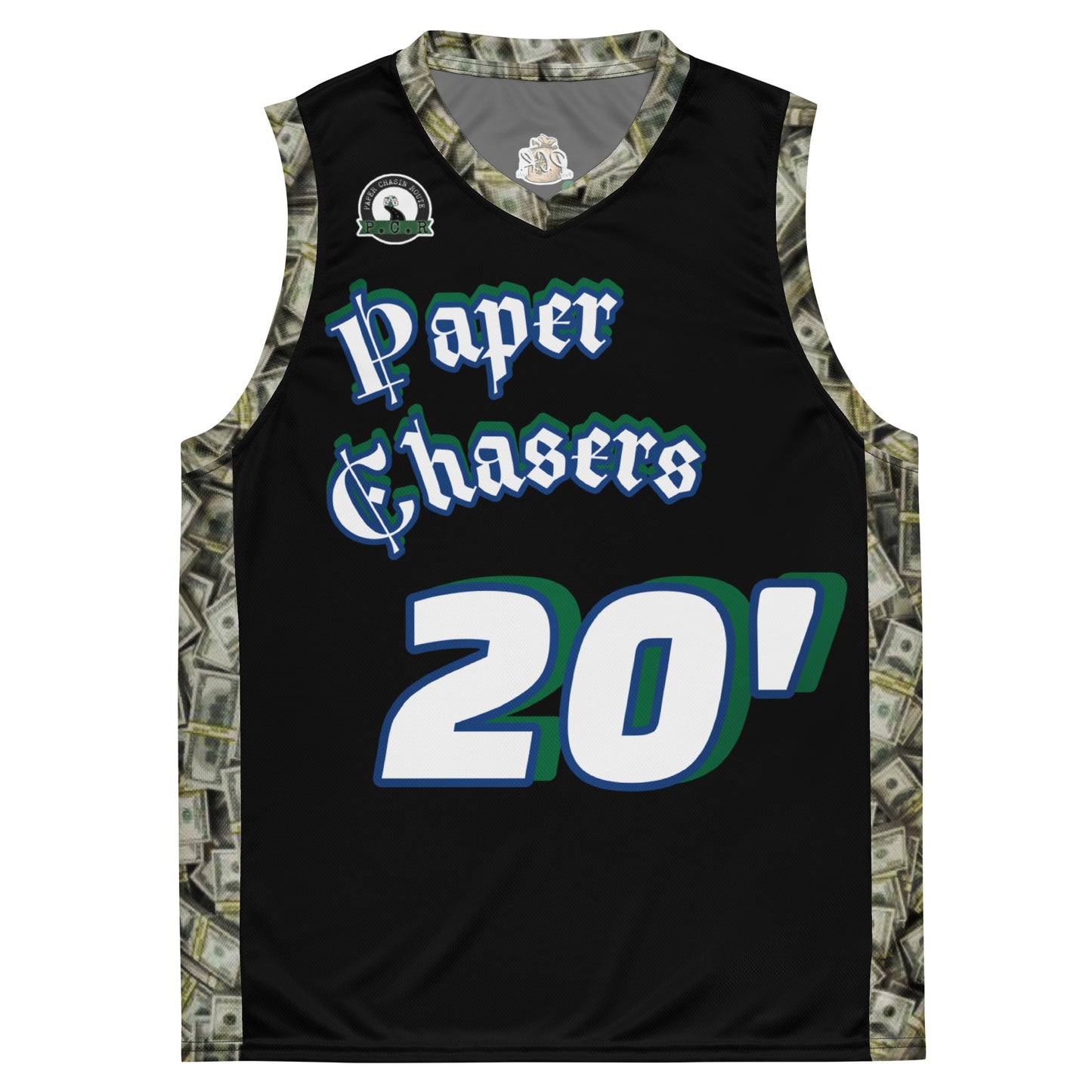 Paper Chasers Recycled Exclusive Unisex Basketball Jersey