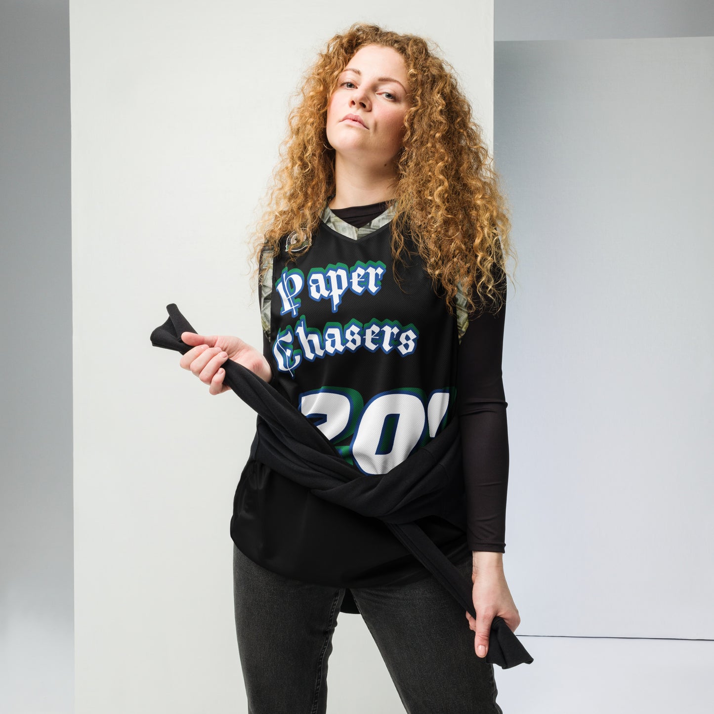 Paper Chasers Recycled Exclusive Unisex Basketball Jersey