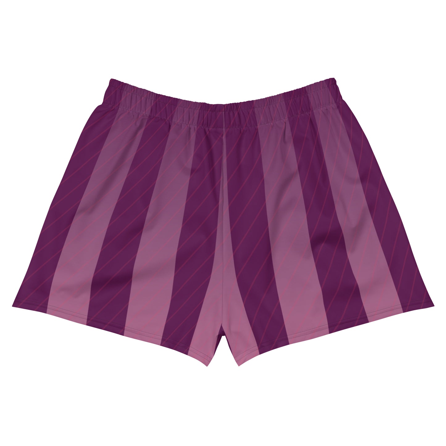 Paper Chasers Purple Stripes Unisex Athletic Shorts