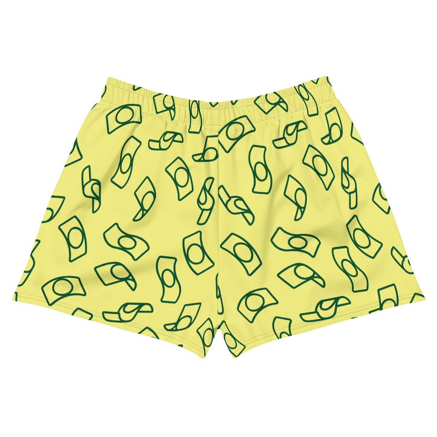 Paper Chasers Print Unisex Athletic Shorts