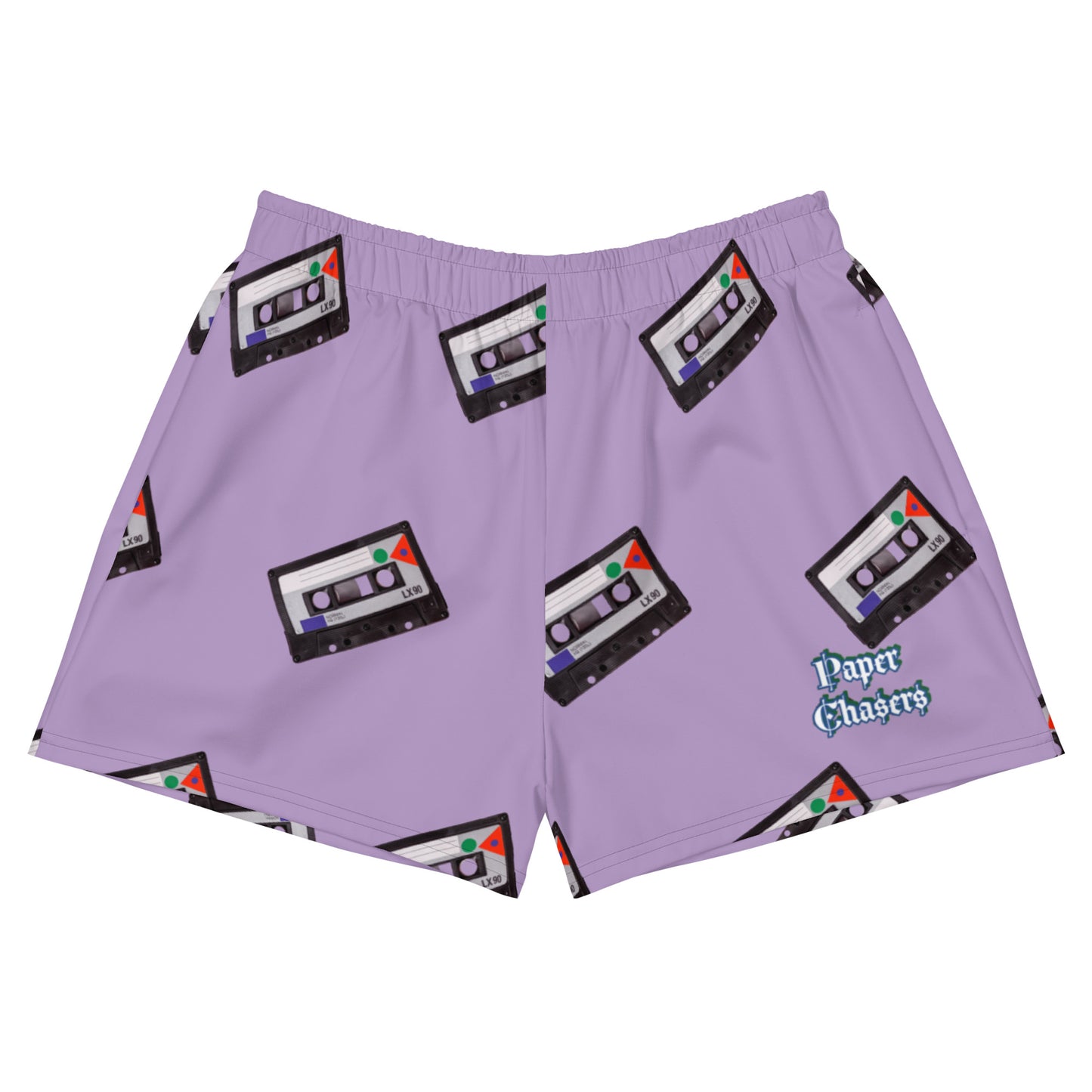 Paper Chasers Cassette Print Unisex Athletic Shorts