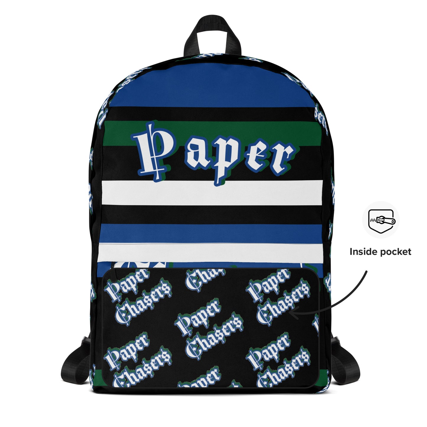 Paper Chasers Striped Backpack