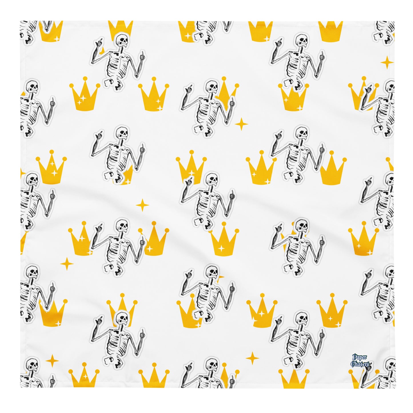 Skeleton Crown Print Bandana