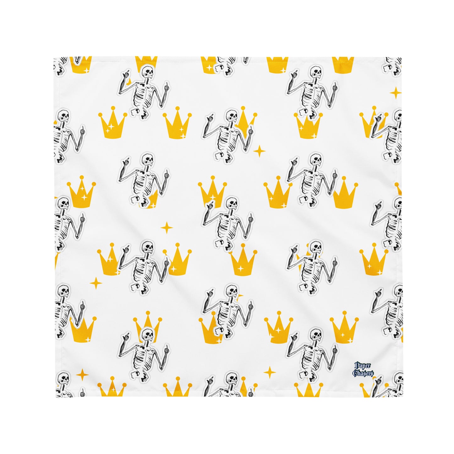 Skeleton Crown Print Bandana