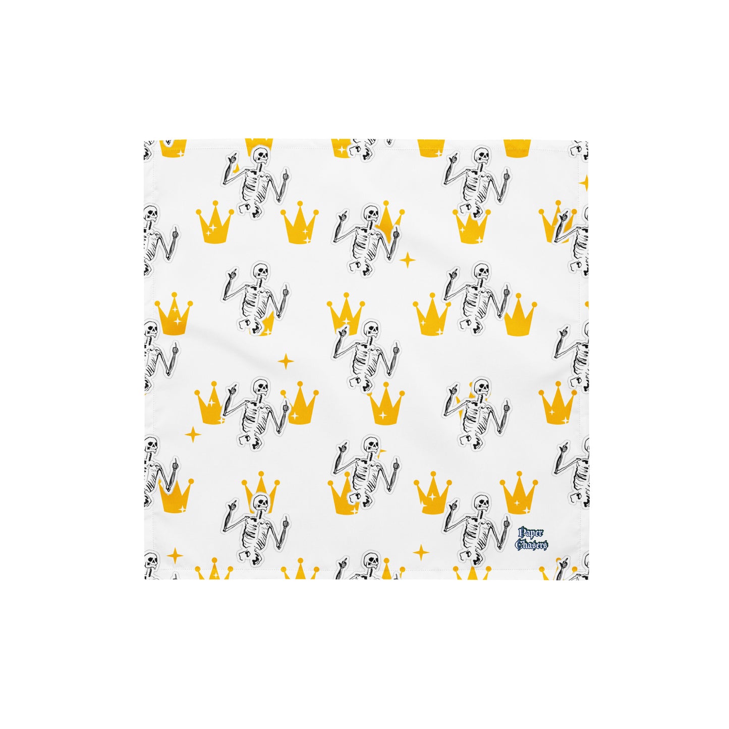 Skeleton Crown Print Bandana