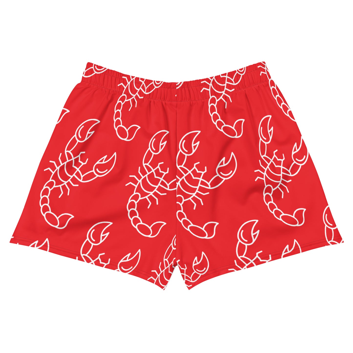 Paper Chasers Scorpion Red Unisex Athletic Shorts