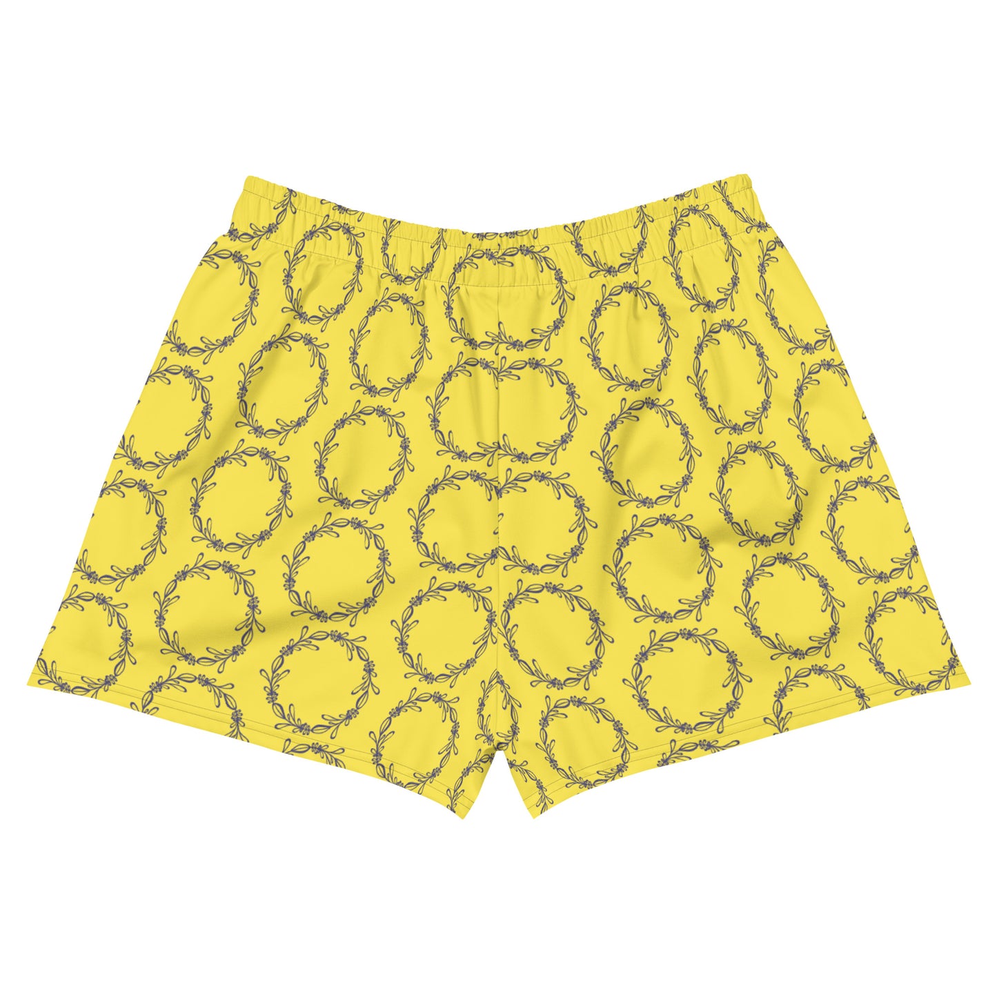 Paper Chasers Yellow Crown Unisex Athletic Shorts