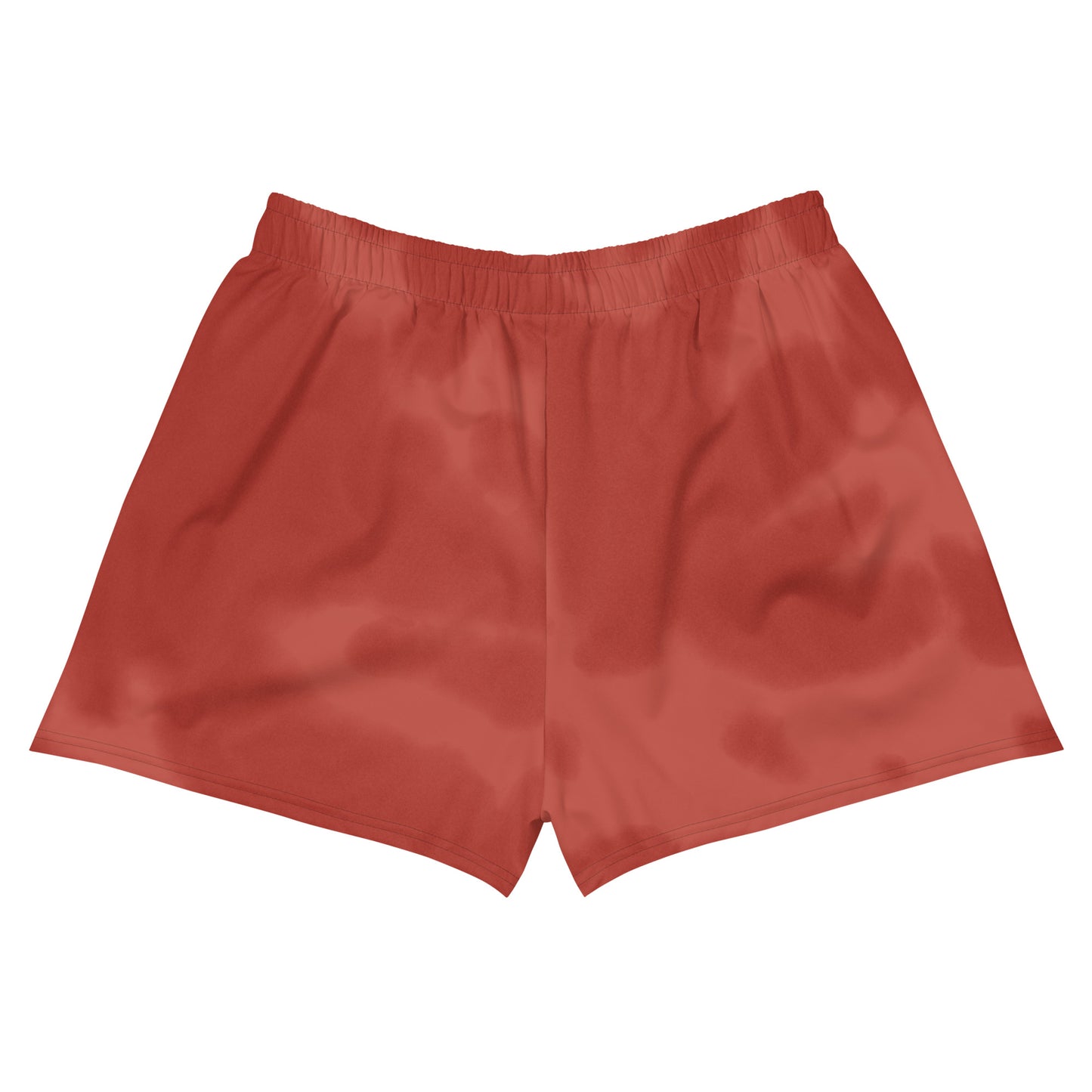 Paper Chasers Red Tie-Die Swirl Print Unisex Athletic Shorts