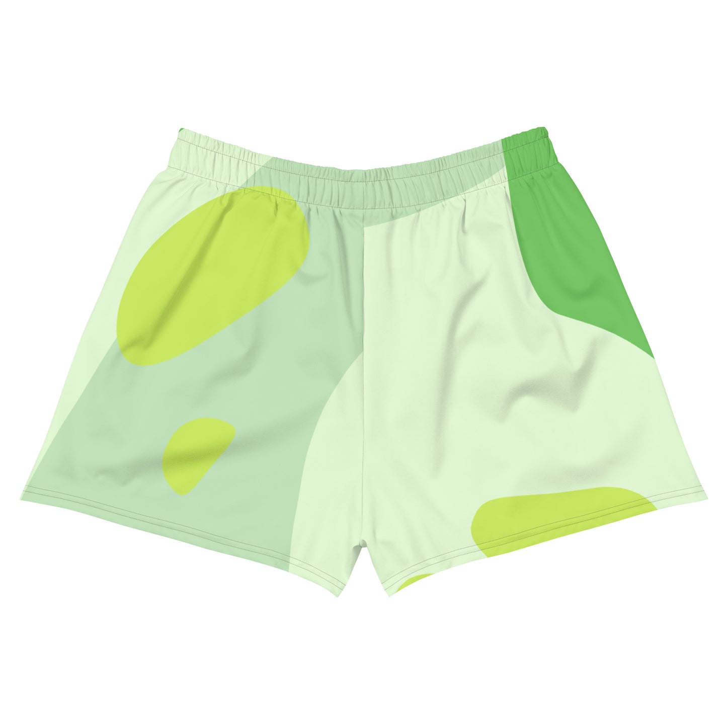 Paper Chasers Green Spots Print Unisex Athletic Shorts