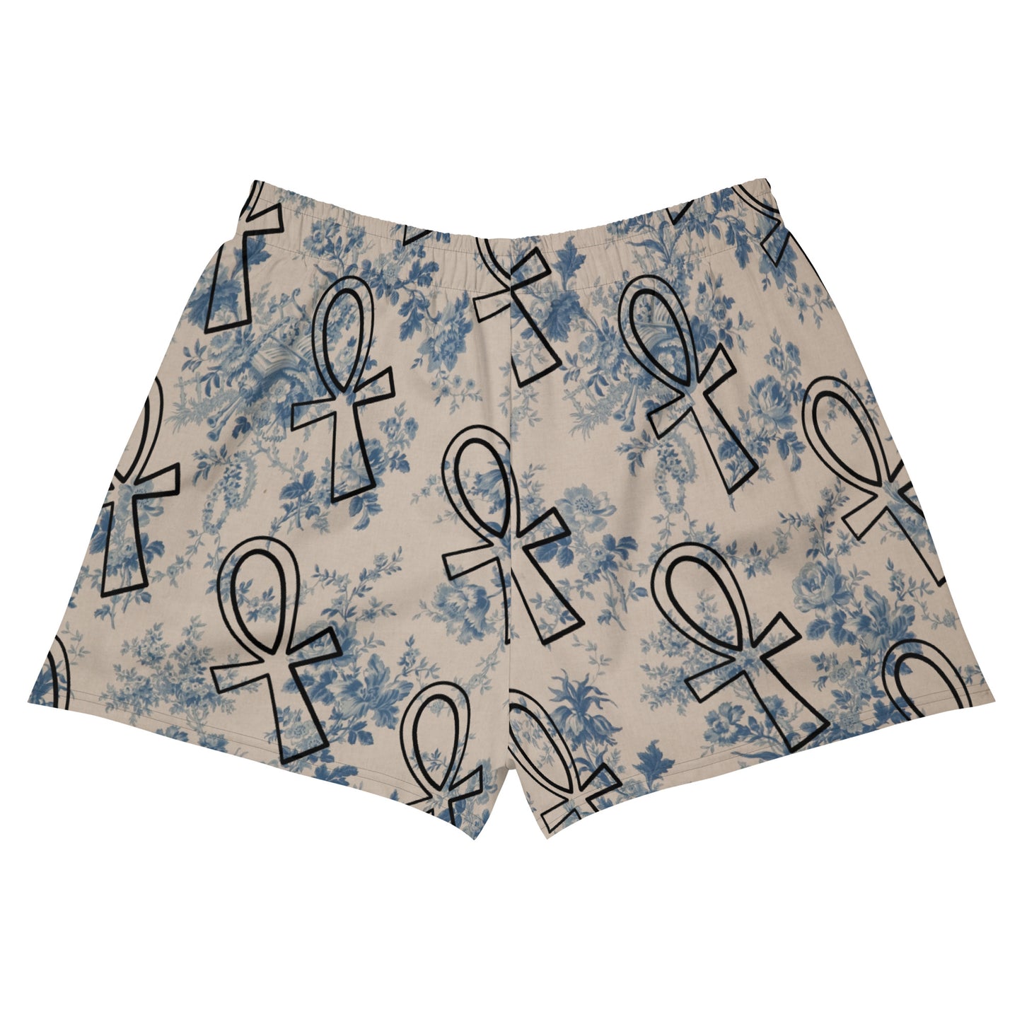 Paper Chasers Fine Ankh Print Unisex Athletic Shorts