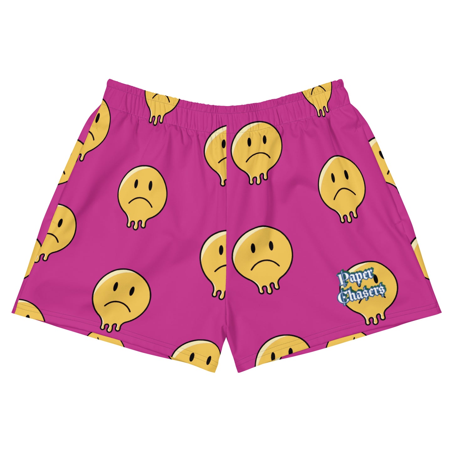 Paper Chasers Yellow Mellow Unisex Athletic Shorts