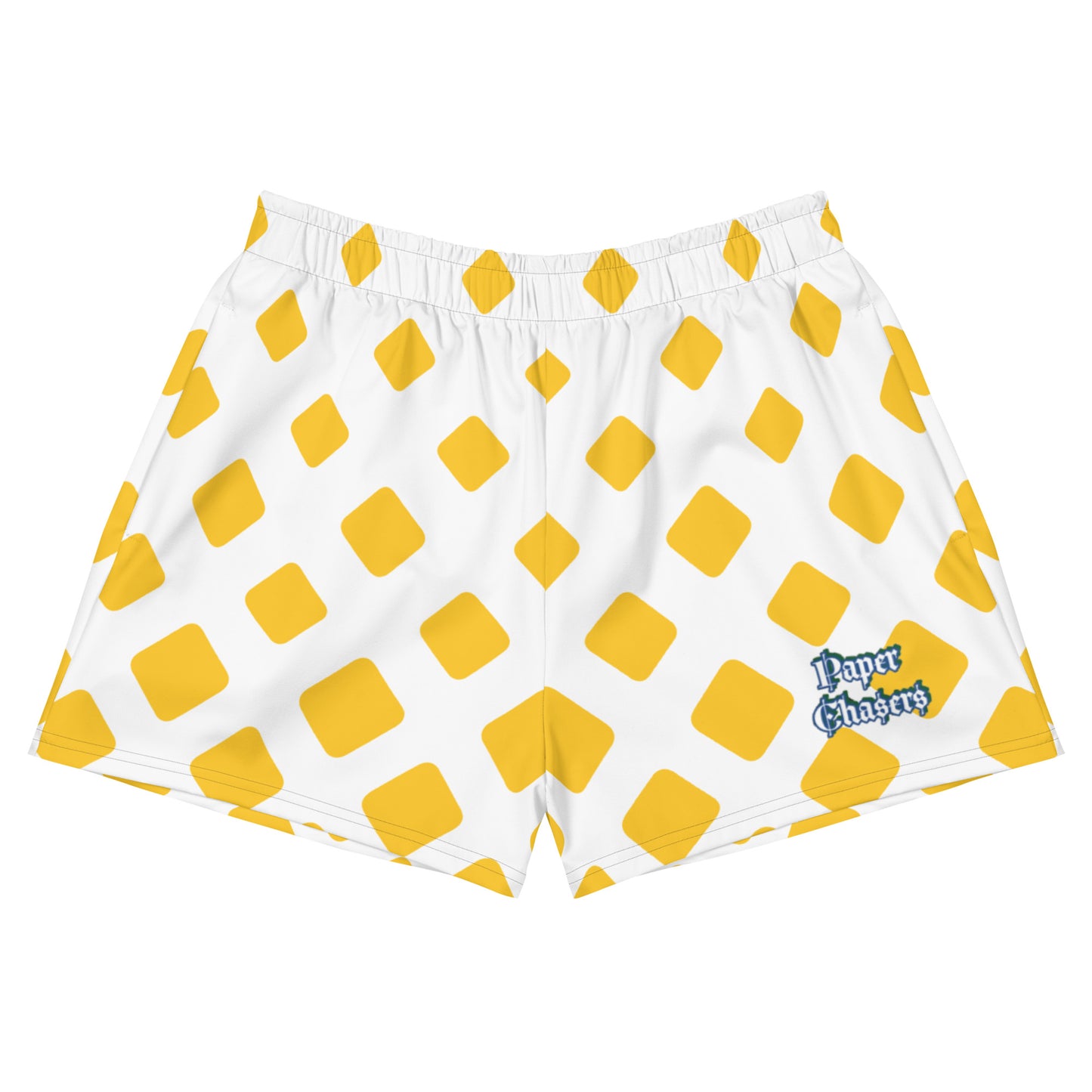 Paper Chasers Fader Yellow Unisex Athletic Shorts